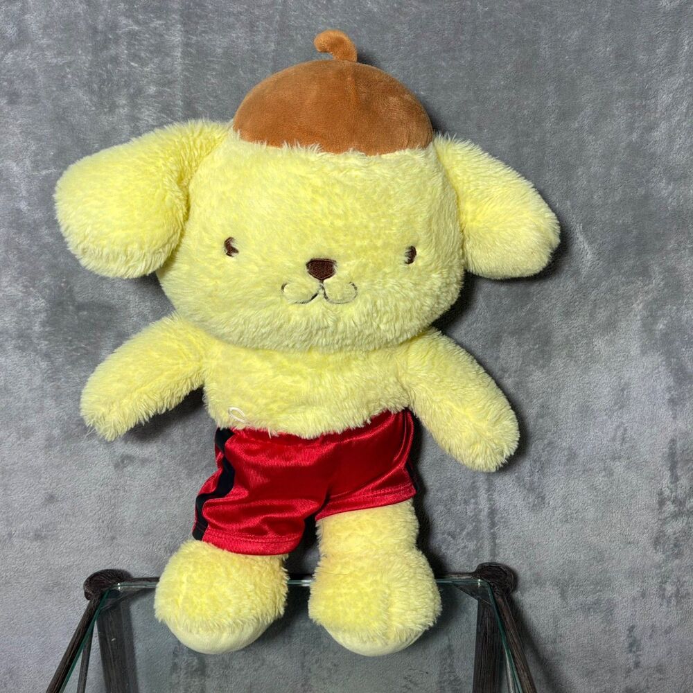 BAB  Pompompurin Hello Kitty and Friends Yellow Dog  Plush 16" Pudding core